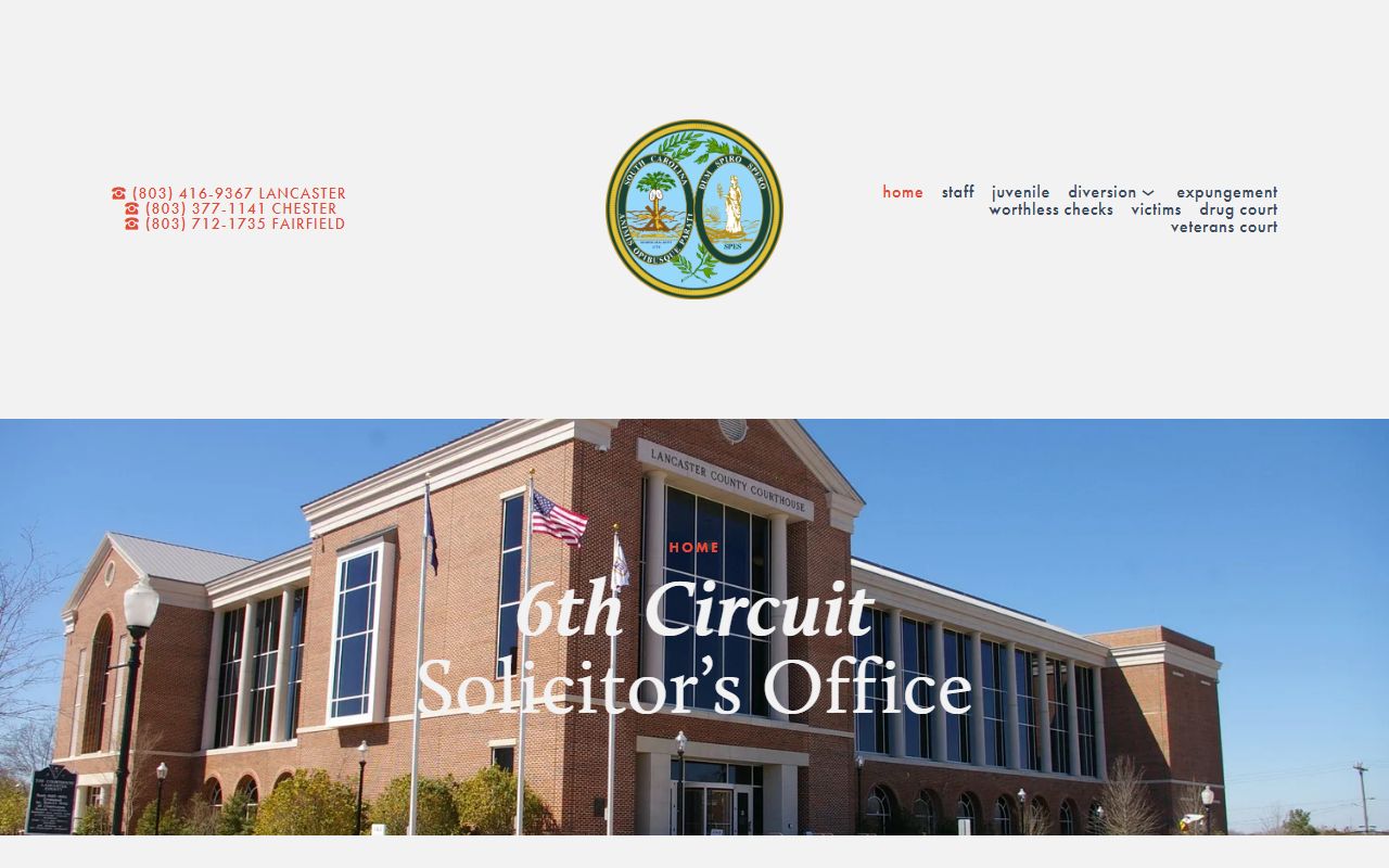 Fairfield County court records after arrest Sixth Circuit Solicitor page